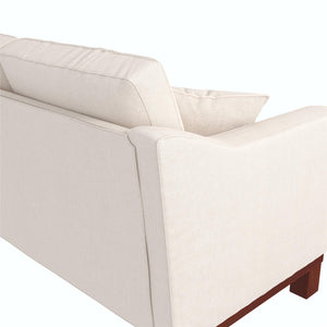 DHP Brooklyn Sofa - Beige - 3-Seater