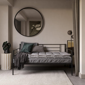 RealRooms Praxis Metal Daybed - Black - Full