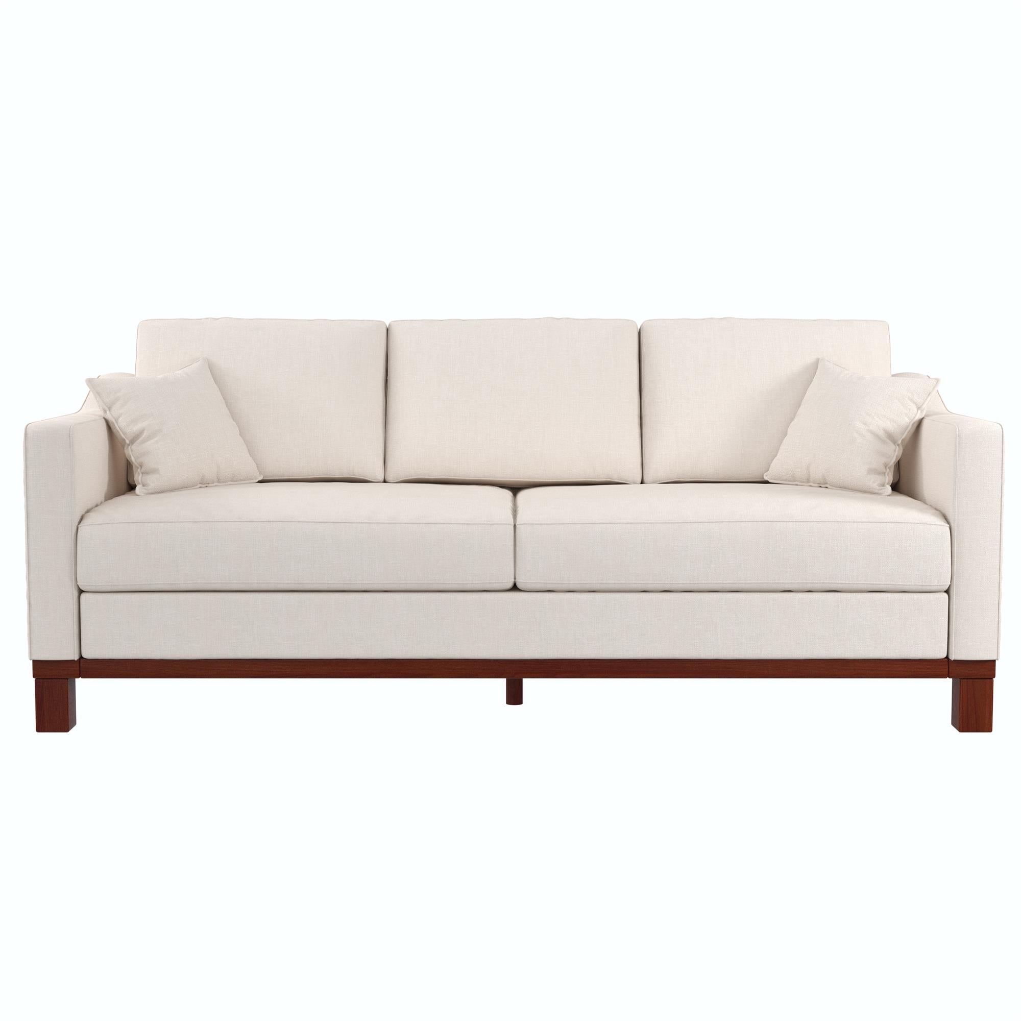 DHP Brooklyn Sofa - Beige - 3-Seater