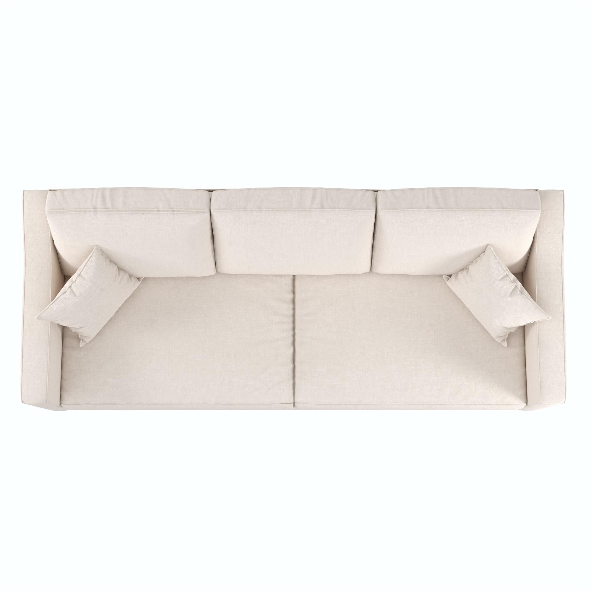 DHP Brooklyn Sofa - Beige - 3-Seater