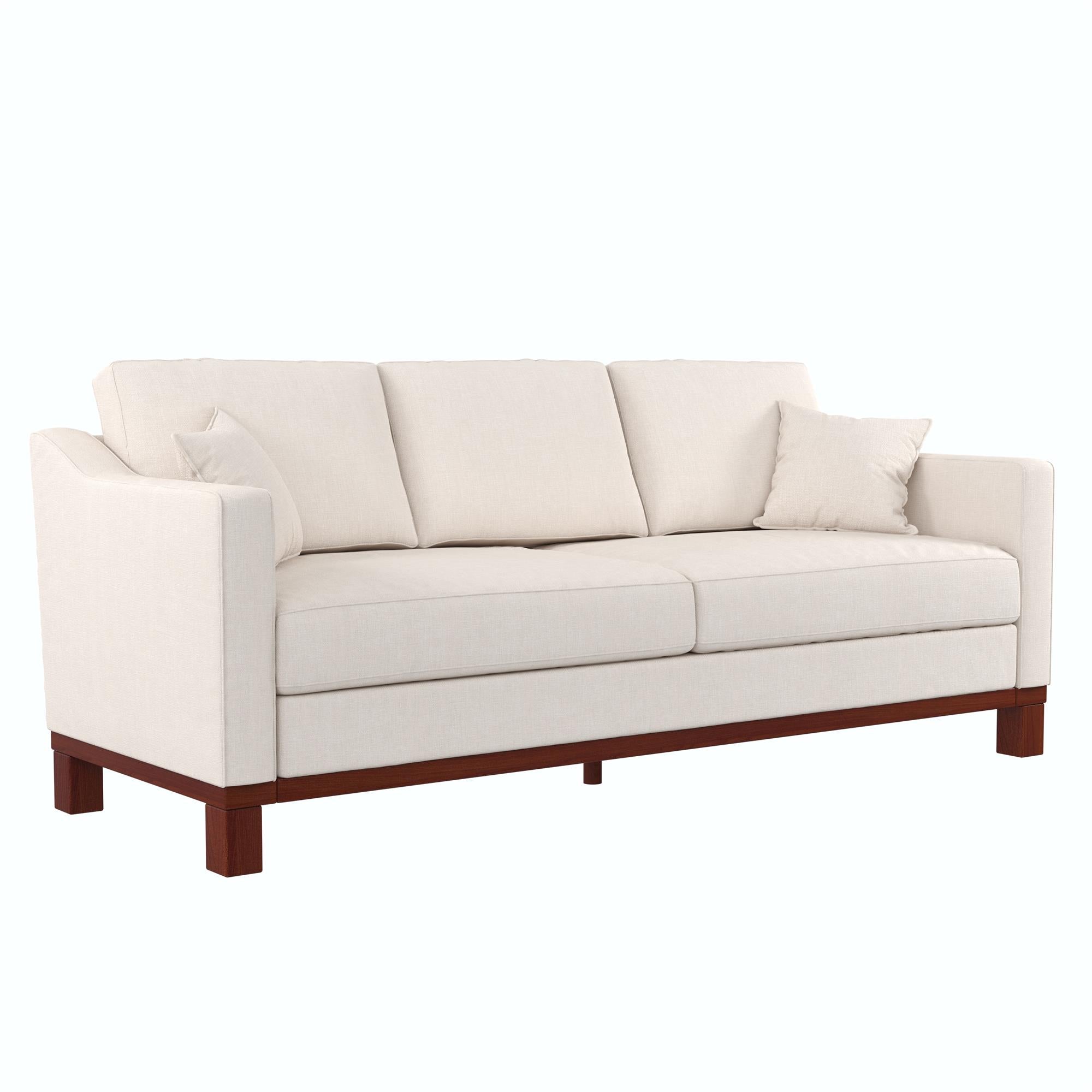 DHP Brooklyn Sofa - Beige - 3-Seater