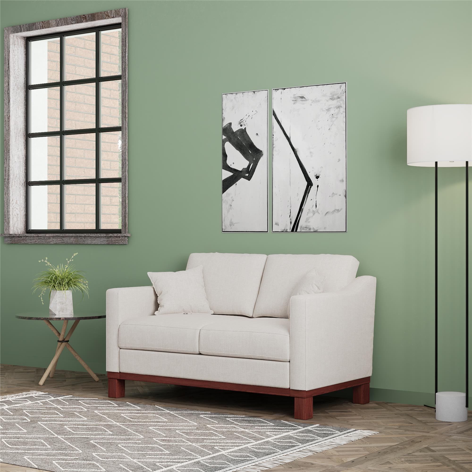DHP Brooklyn Loveseat - Beige - 2-Seater