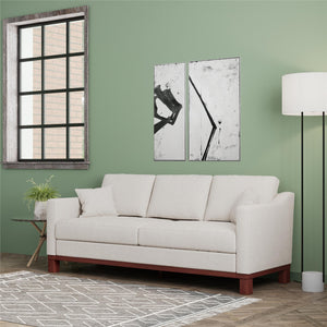 DHP Brooklyn Sofa - Beige - 3-Seater