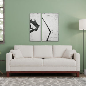 DHP Brooklyn Sofa - Beige - 3-Seater