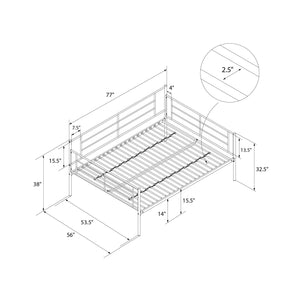 RealRooms Praxis Metal Daybed - Black - Full
