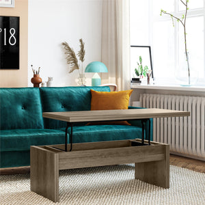 Mr. Kate Winston Lift Top Coffee Table - Rustic Oak