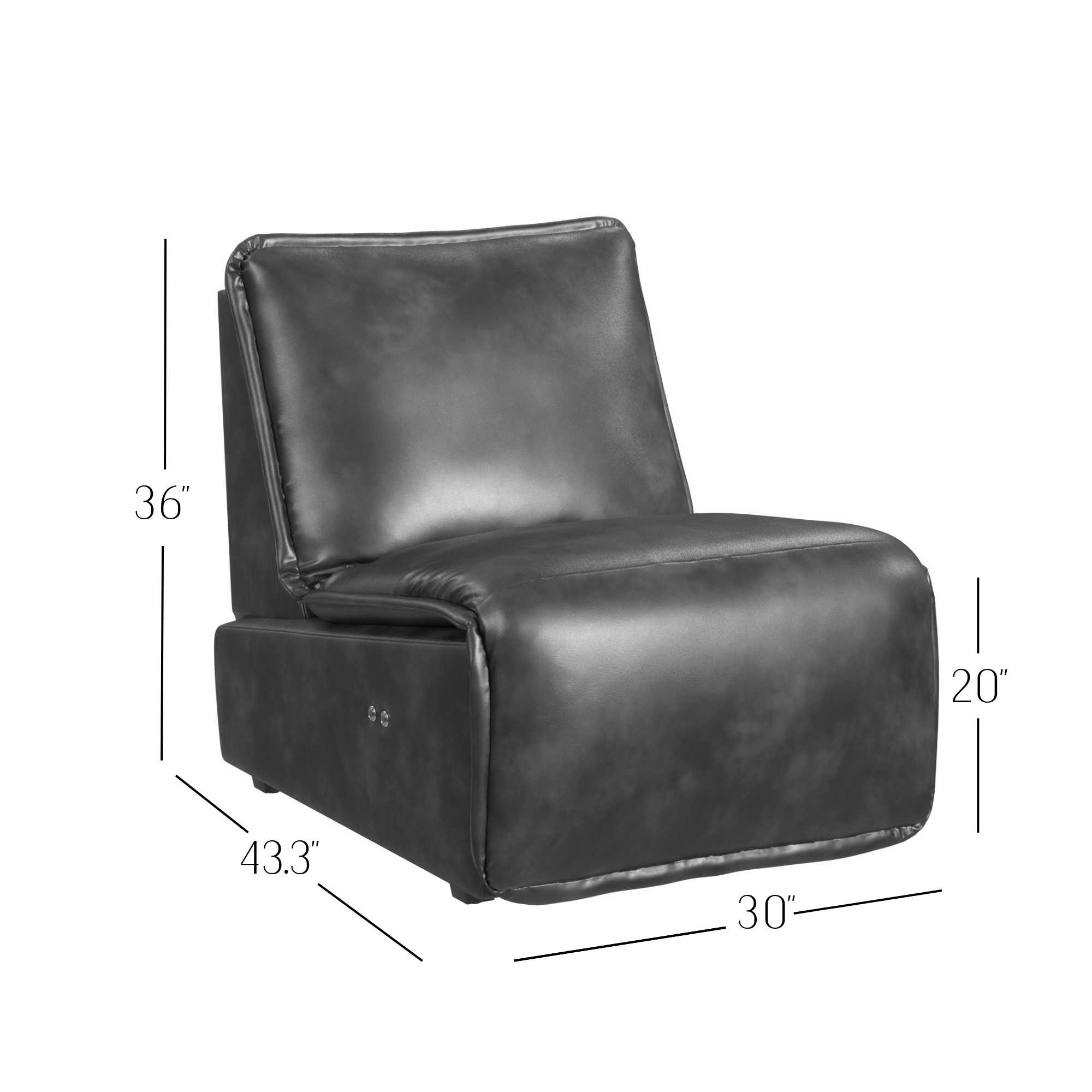 Cortney's Collection Gotham Power Motion Recliner - Espresso