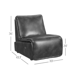Cortney's Collection Gotham Power Motion Recliner - Espresso