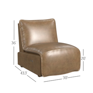 Cortney's Collection Gotham Power Motion Recliner - Acorn