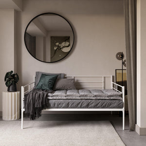 RealRooms Praxis Metal Daybed - White - Full