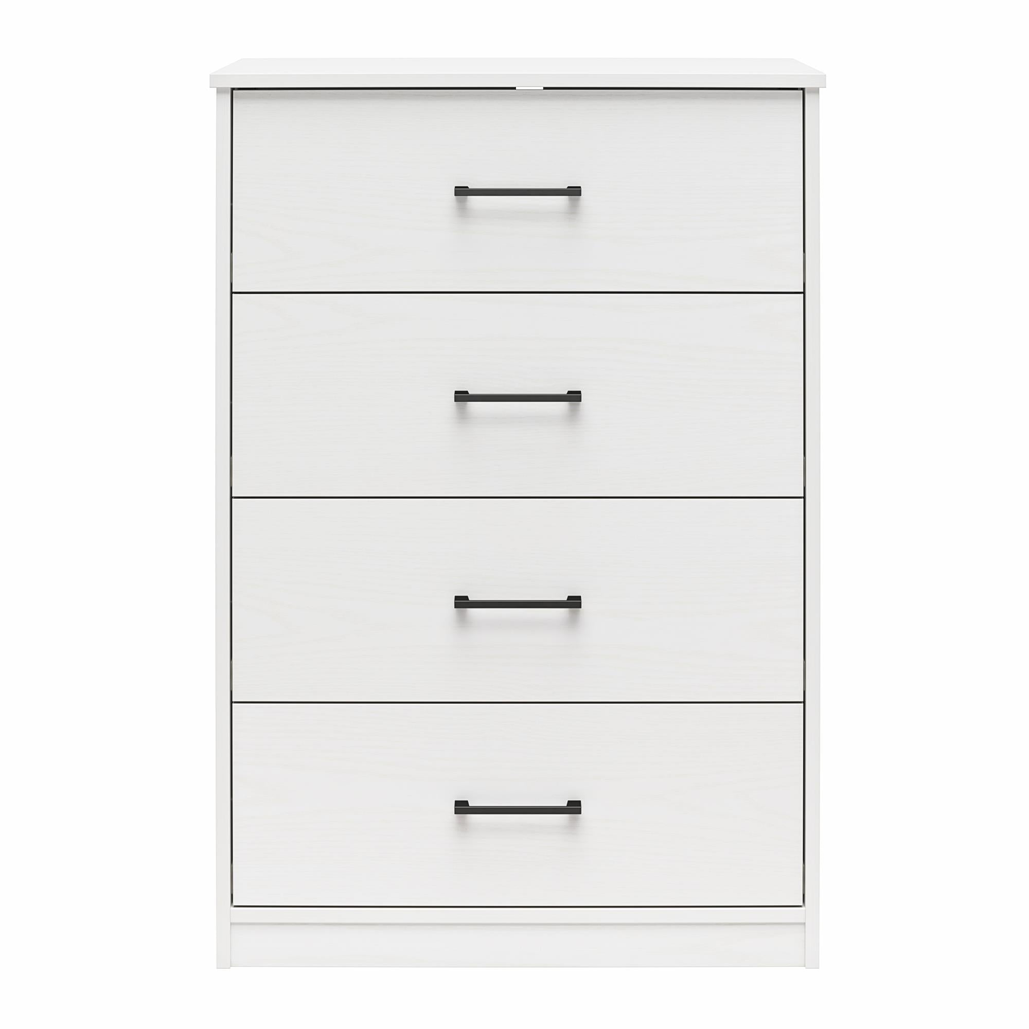 Ameriwood Home BrEZ Build Pearce 4 Drawer Dresser - White - 4 Drawer