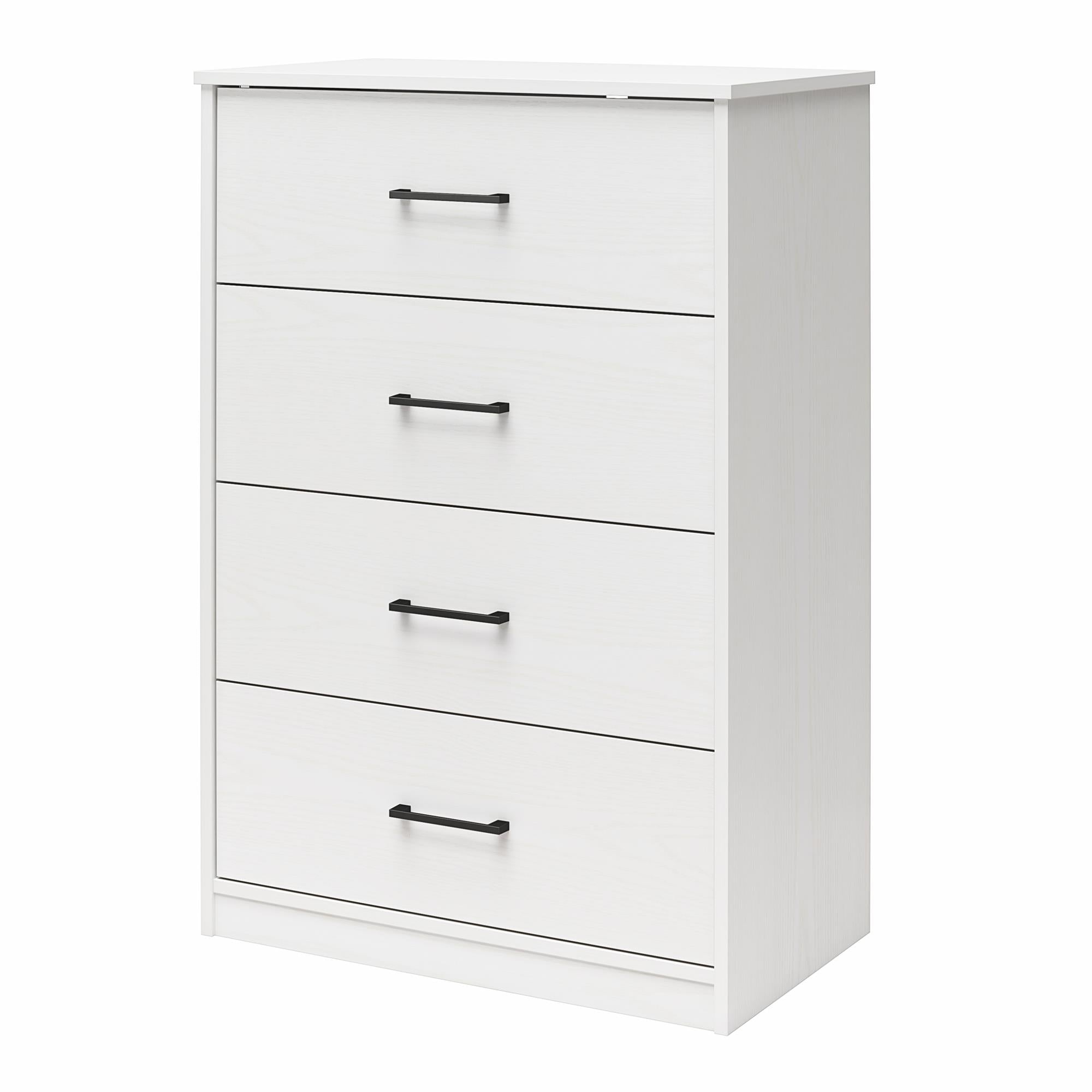 Ameriwood Home BrEZ Build Pearce 4 Drawer Dresser - White - 4 Drawer