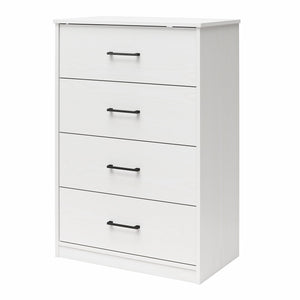 Ameriwood Home BrEZ Build Pearce 4 Drawer Dresser - White - 4 Drawer