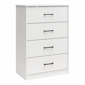 Ameriwood Home BrEZ Build Pearce 4 Drawer Dresser - White - 4 Drawer
