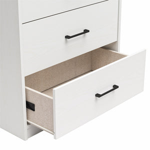 Ameriwood Home BrEZ Build Pearce 4 Drawer Dresser - White - 4 Drawer