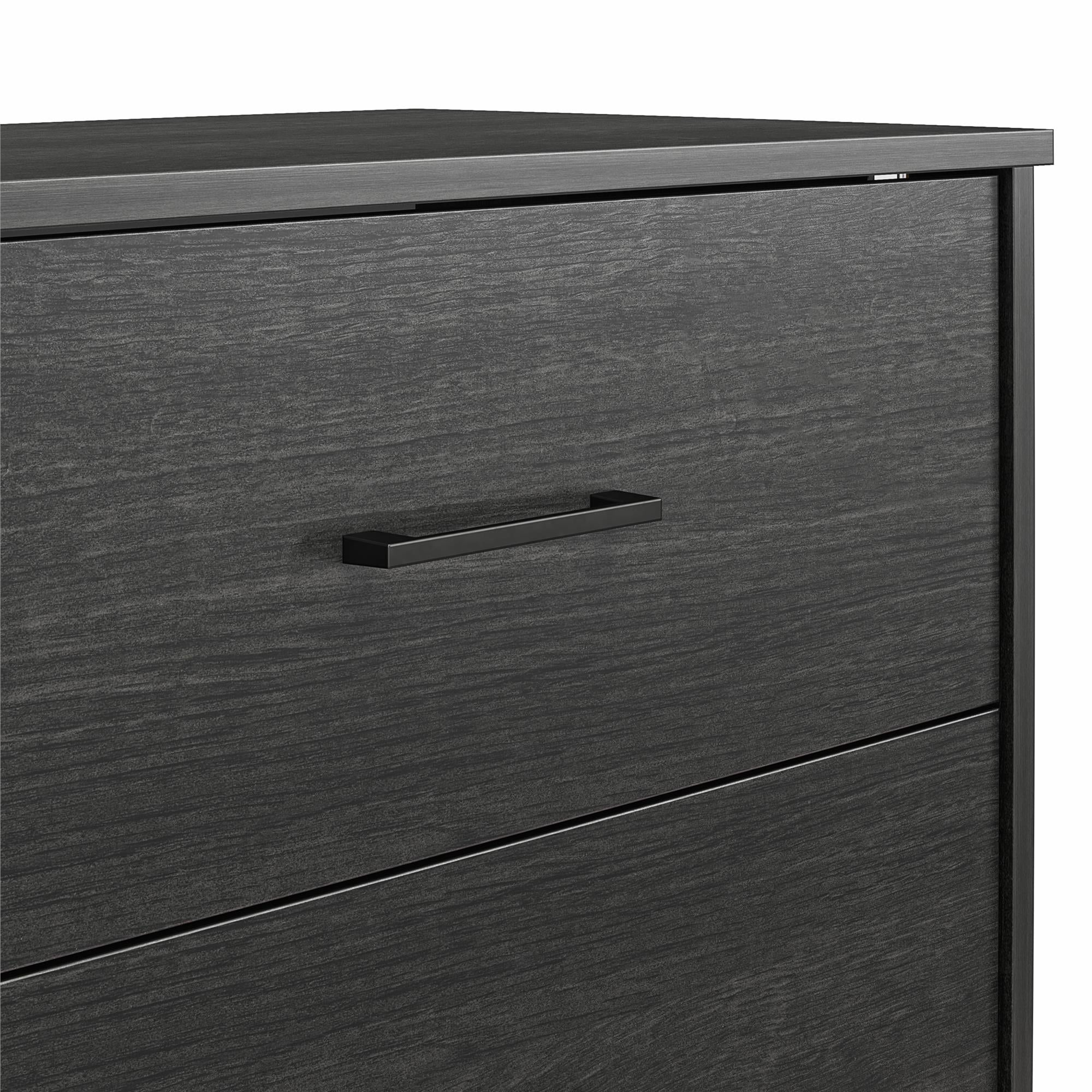 Ameriwood Home BrEZ Build Pearce 4 Drawer Dresser - Black Oak - 4 Drawer