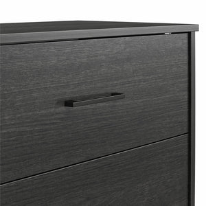 Ameriwood Home BrEZ Build Pearce 4 Drawer Dresser - Black Oak - 4 Drawer
