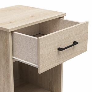 Ameriwood Home BrEZ Build Pearce Nightstand with Drawer - Blonde Oak