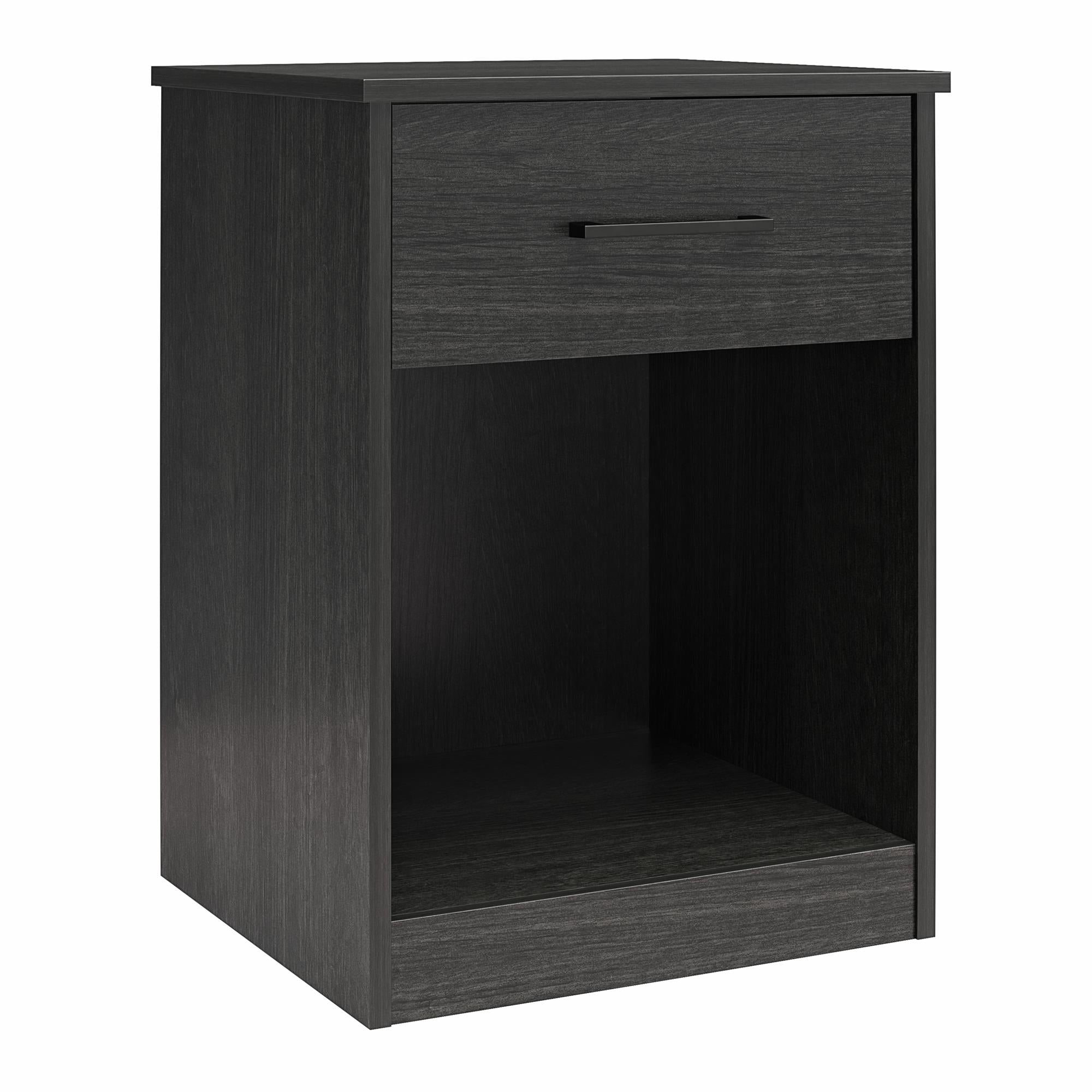 Ameriwood Home BrEZ Build Pearce Nightstand with Drawer - Black Oak
