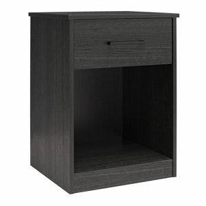 Ameriwood Home BrEZ Build Pearce Nightstand with Drawer - Black Oak