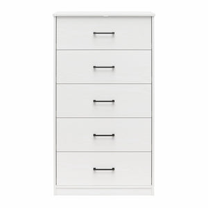 Ameriwood Home BrEZ Build Pearce Tall 5 Drawer Dresser - White - 5 Drawer