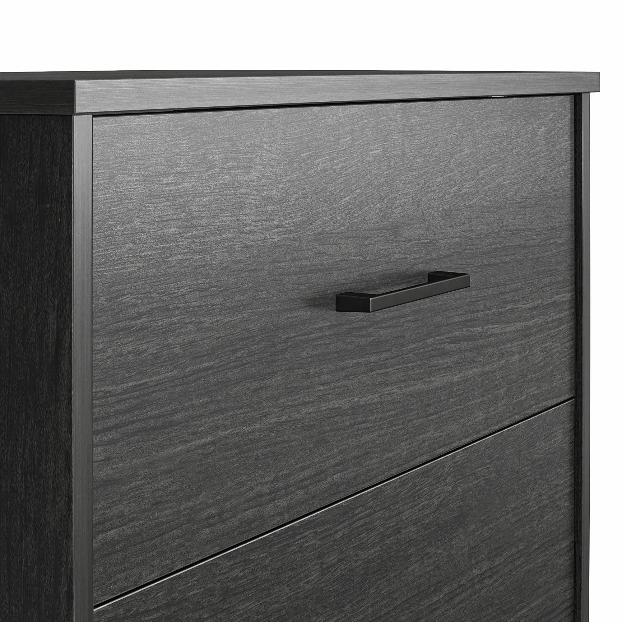 Ameriwood Home BrEZ Build Pearce Tall 5 Drawer Dresser - Black Oak - 5 Drawer