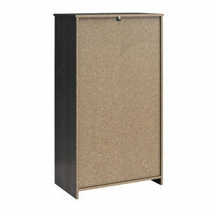 Ameriwood Home BrEZ Build Pearce Tall 5 Drawer Dresser - Black Oak - 5 Drawer