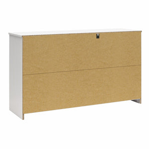 Ameriwood Home BrEZ Build Pearce Wide 6 Drawer Dresser - White - 6 Drawer