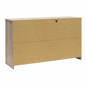 Ameriwood Home BrEZ Build Pearce Wide 6 Drawer Dresser - Blonde Oak - 6 Drawer