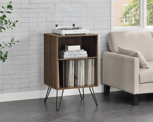Novogratz Concord Turntable Stand - Florence Walnut