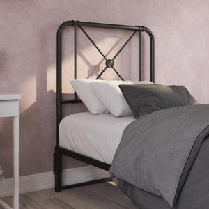 RealRooms Allysa Metal Headboard - Black - Twin