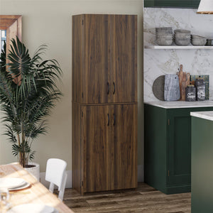 Ameriwood Home Mavis 72" 4 Door Storage Cabinet - Columbia Walnut