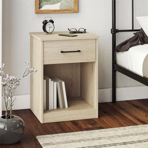 Ameriwood Home BrEZ Build Pearce Nightstand with Drawer - Blonde Oak