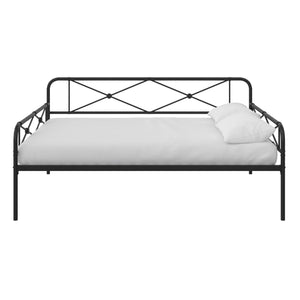 RealRooms Allysa Metal Daybed - Black - Full