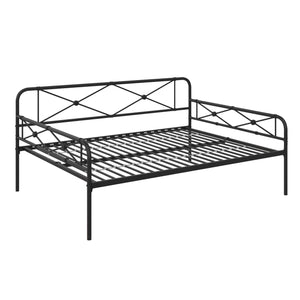 RealRooms Allysa Metal Daybed - Black - Full