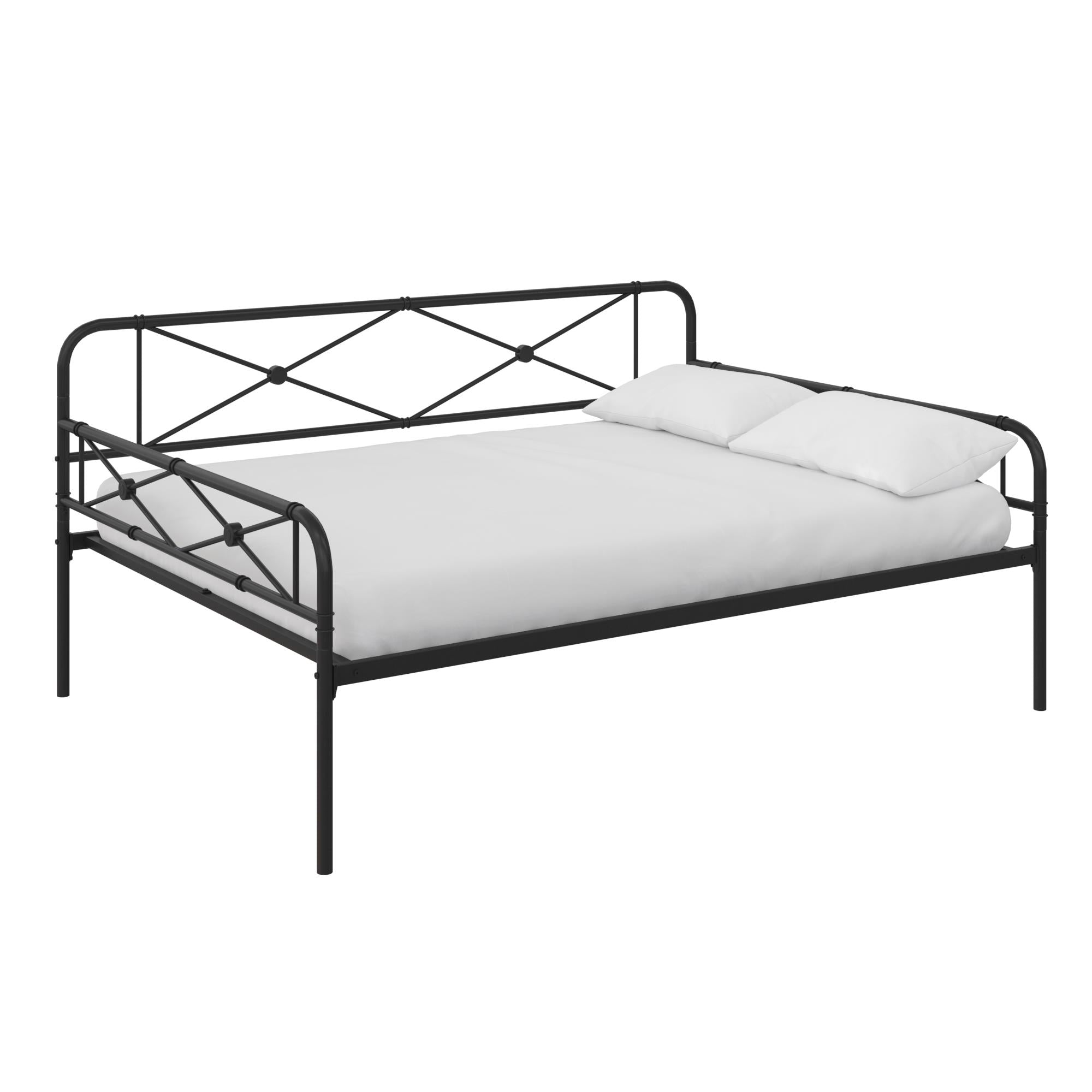 RealRooms Allysa Metal Daybed - Black - Full