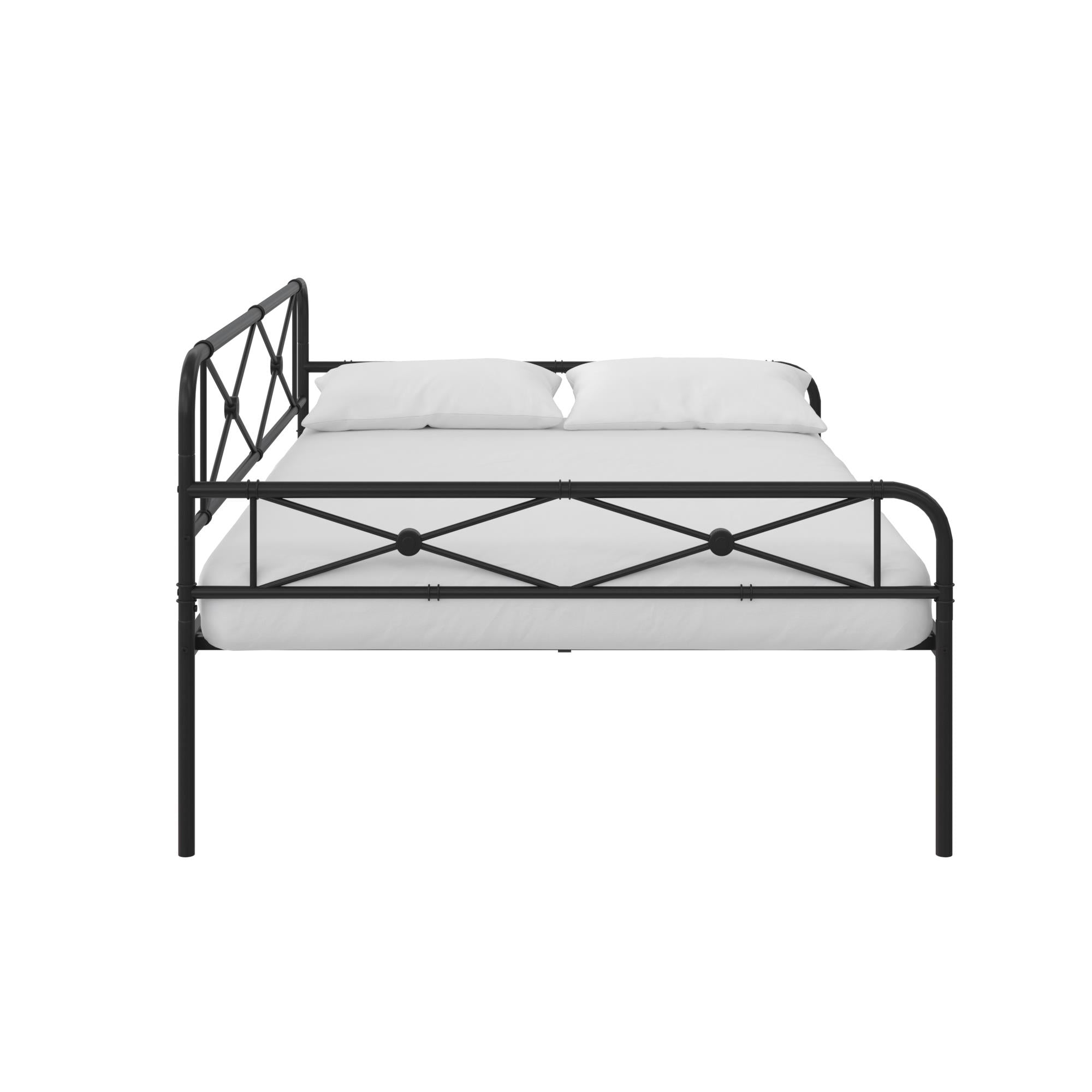 RealRooms Allysa Metal Daybed - Black - Full