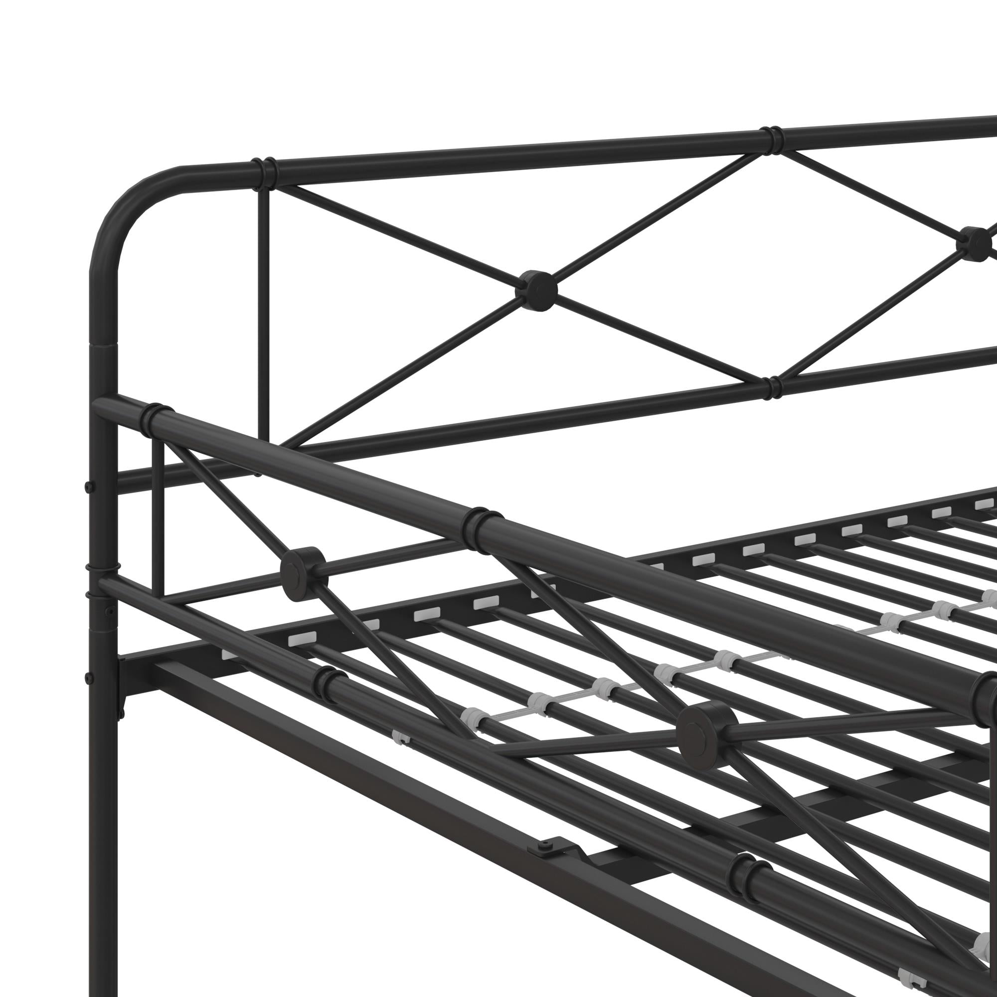 RealRooms Allysa Metal Daybed - Black - Full