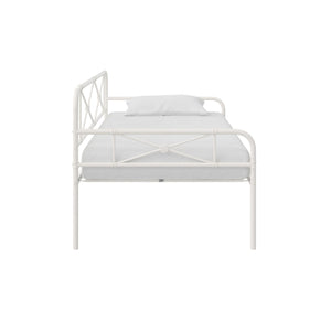 RealRooms Allysa Metal Daybed - White - Twin