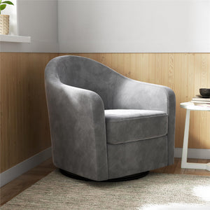 DHP Gentle Swivel Accent Chair - Light Gray