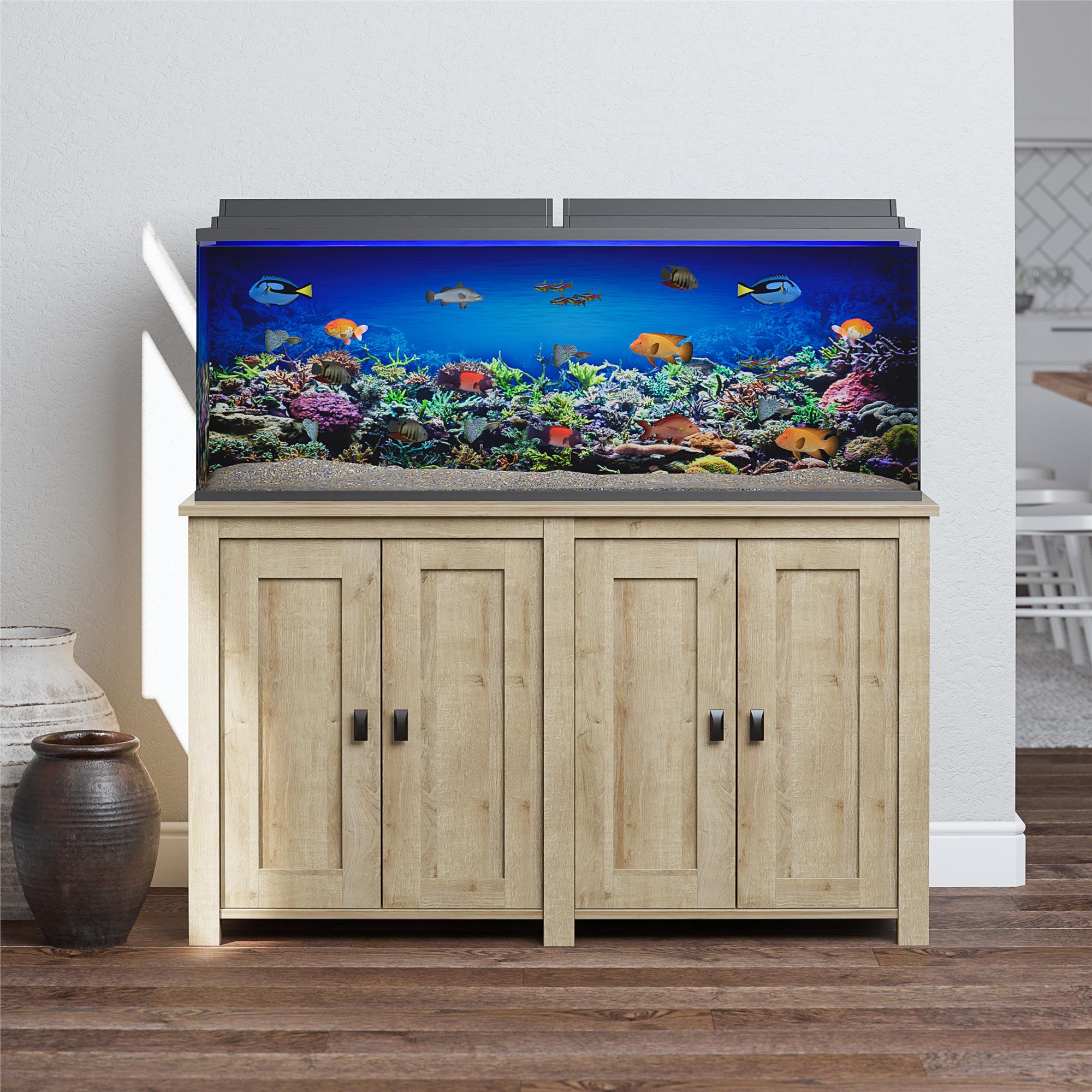 Ollie & Hutch Farmington 55 Gallon Aquarium or Terrarium Stand - Natural