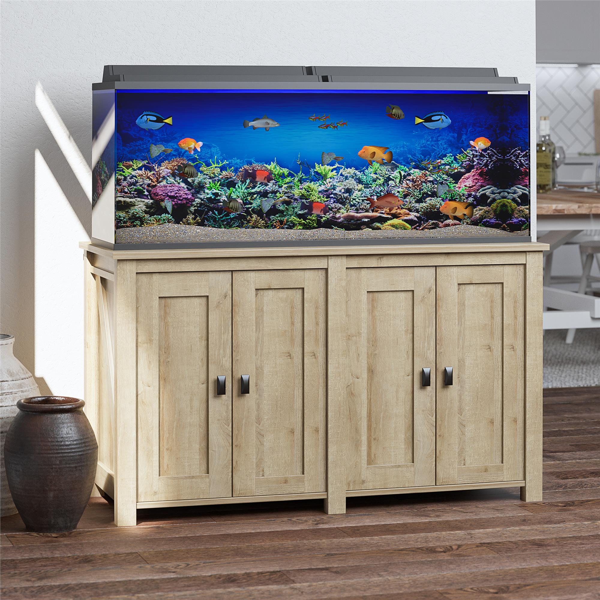 Ollie & Hutch Farmington 55 Gallon Aquarium or Terrarium Stand - Natural