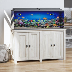 Ollie & Hutch Farmington 55 Gallon Aquarium or Terrarium Stand - Light Walnut