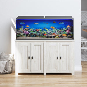 Ollie & Hutch Farmington 55 Gallon Aquarium or Terrarium Stand - Light Walnut
