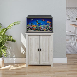 Ollie & Hutch Farmington 10-20 Gallon Aquarium or Terrarium Stand - Light Walnut