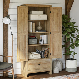 Systembuild Evolution Farmington 30" Wide Storage Cabinet - Natural