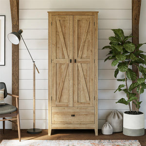 Systembuild Evolution Farmington 30" Wide Storage Cabinet - Natural