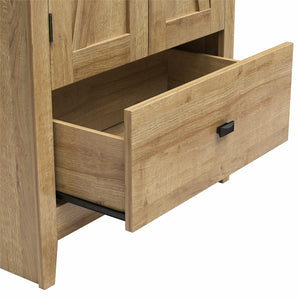 Systembuild Evolution Farmington 30" Wide Storage Cabinet - Natural