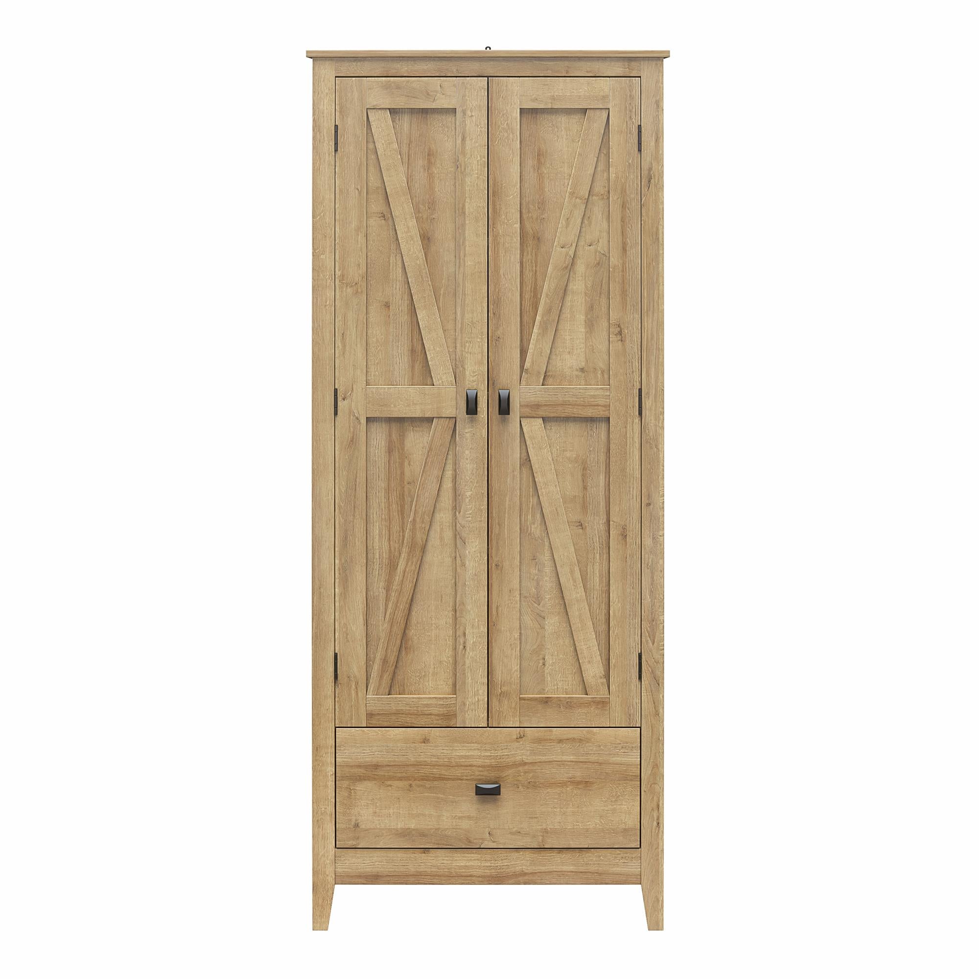 Systembuild Evolution Farmington 30" Wide Storage Cabinet - Natural