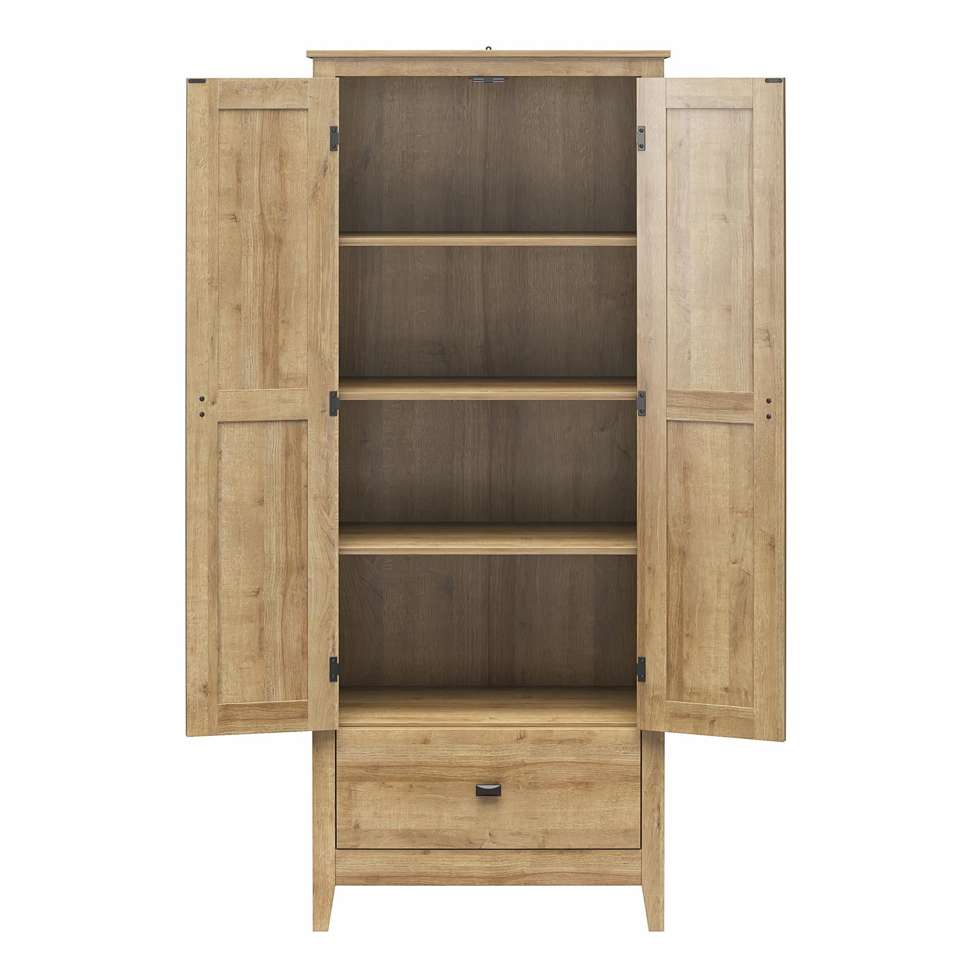 Systembuild Evolution Farmington 30" Wide Storage Cabinet - Natural